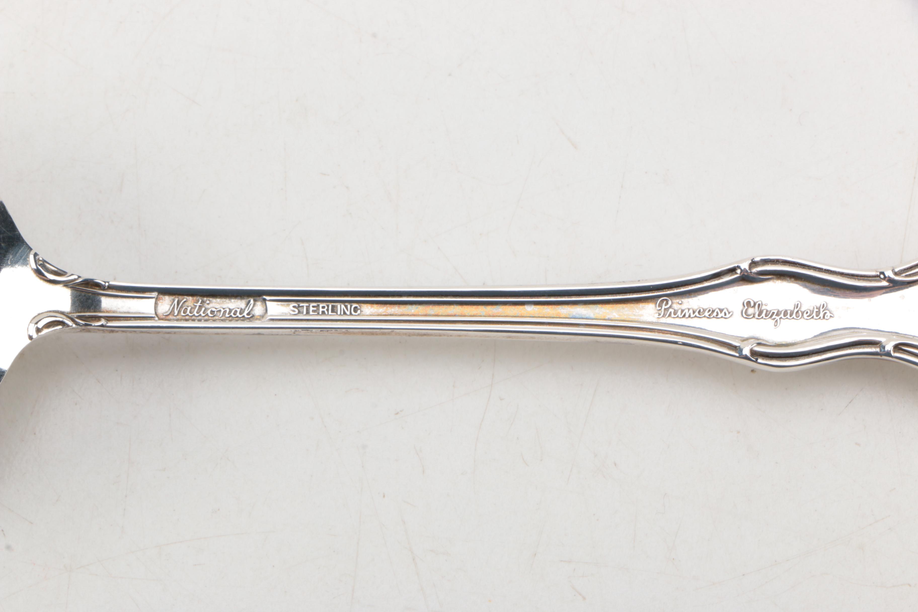 National Silver Co. "Princess Elizabeth" Sterling Silver Spoons with Gorham Fork