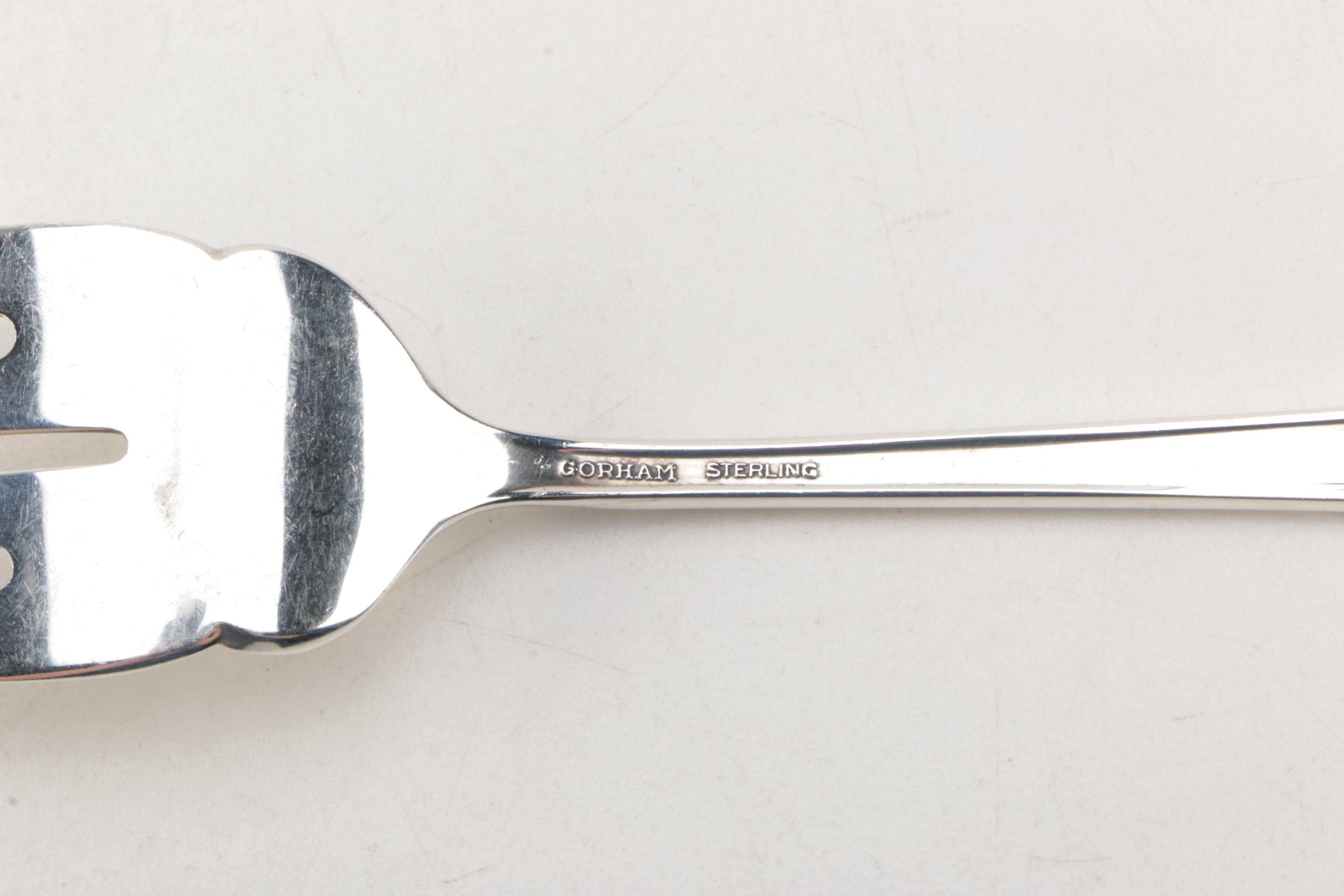 National Silver Co. "Princess Elizabeth" Sterling Silver Spoons with Gorham Fork