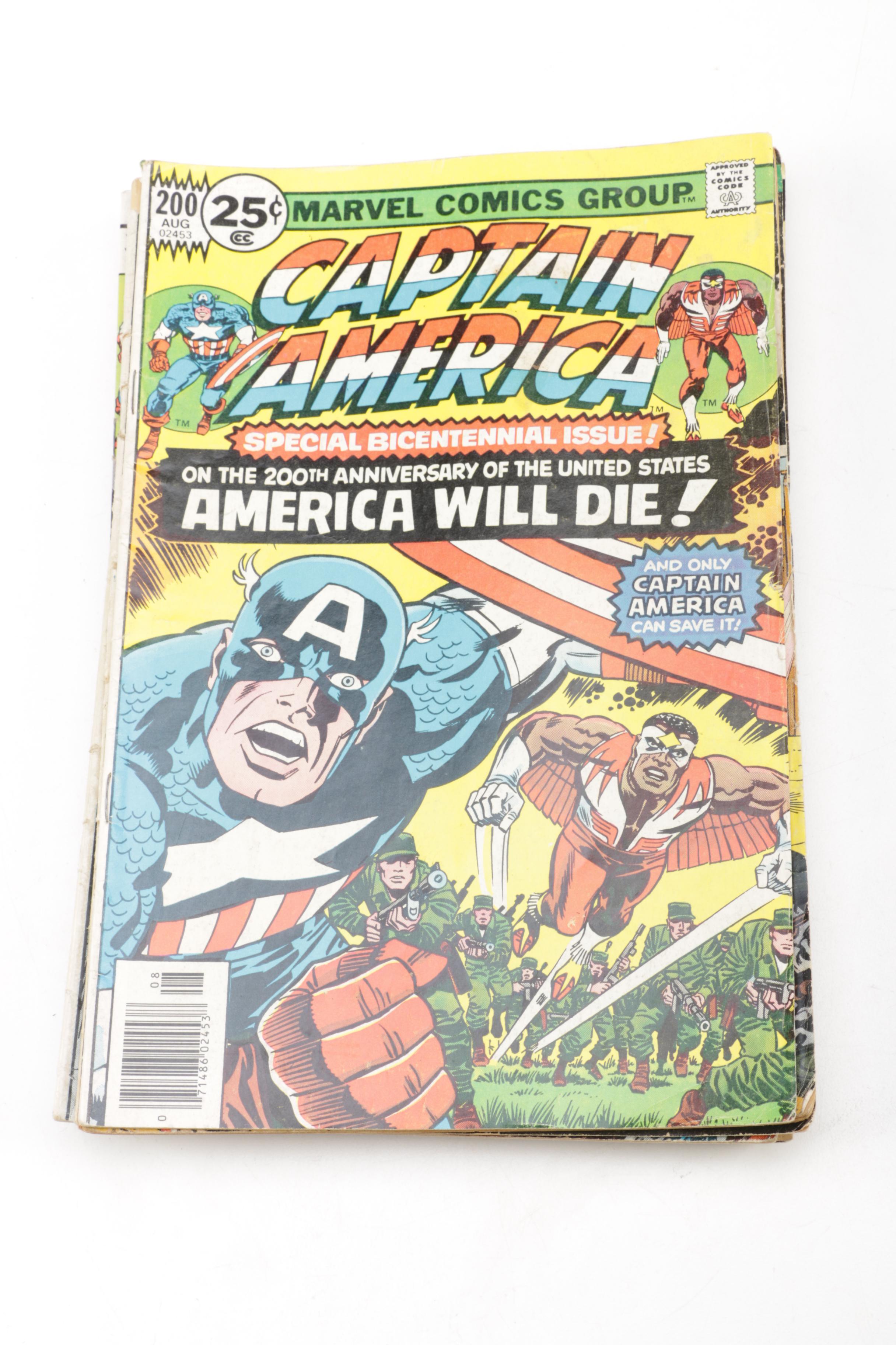 Collection of "Captain America" Comic Books