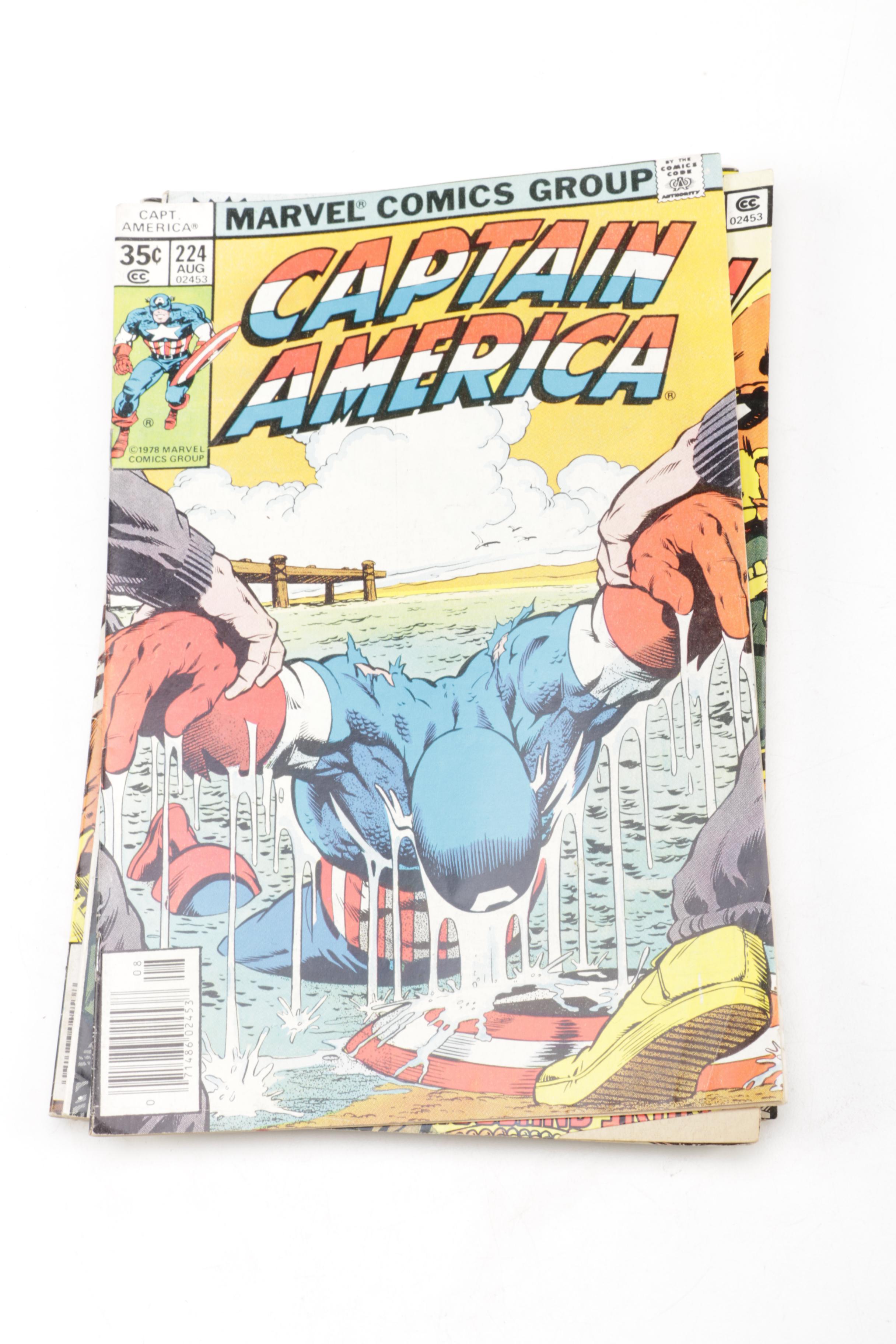 Collection of "Captain America" Comic Books