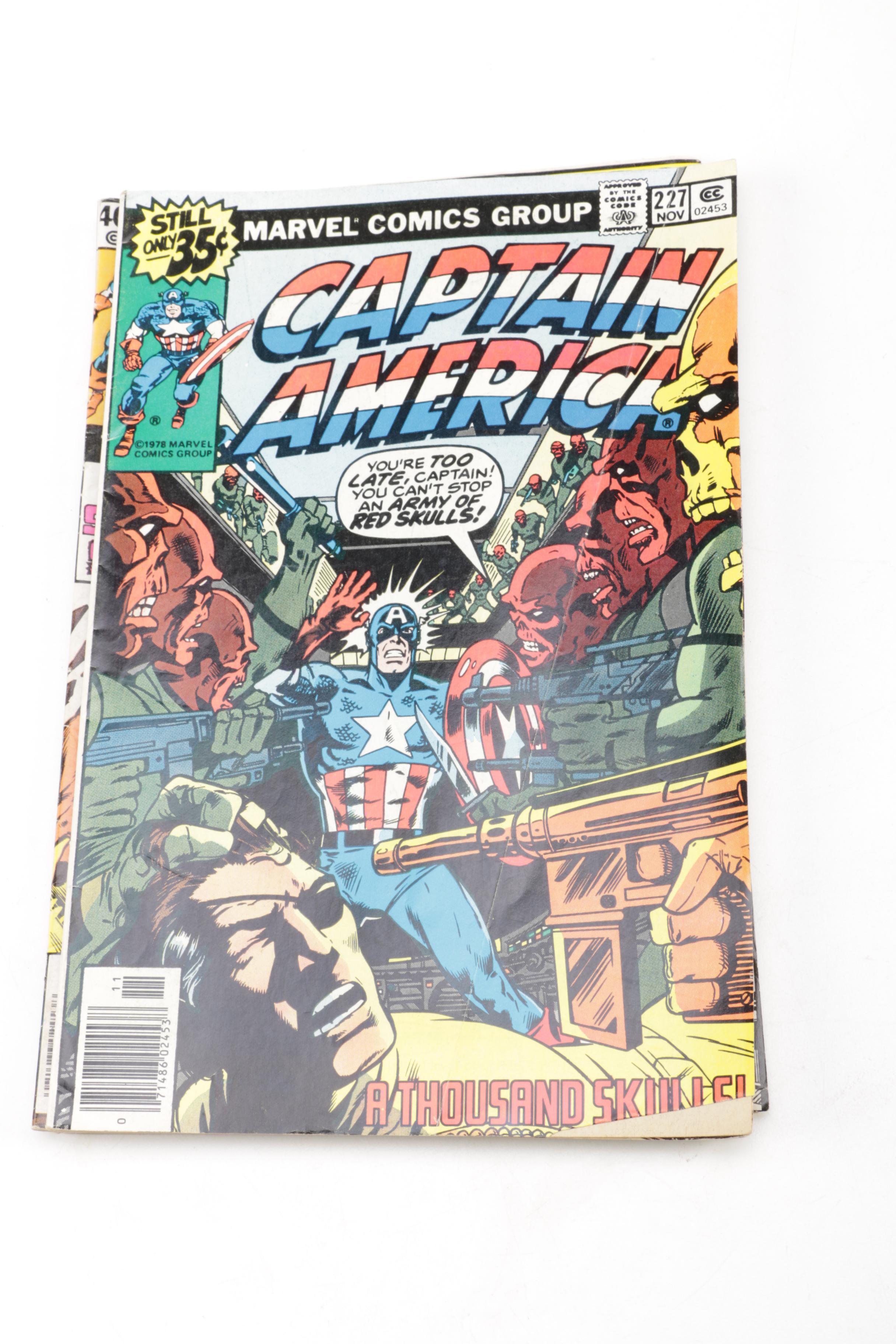 Collection of "Captain America" Comic Books