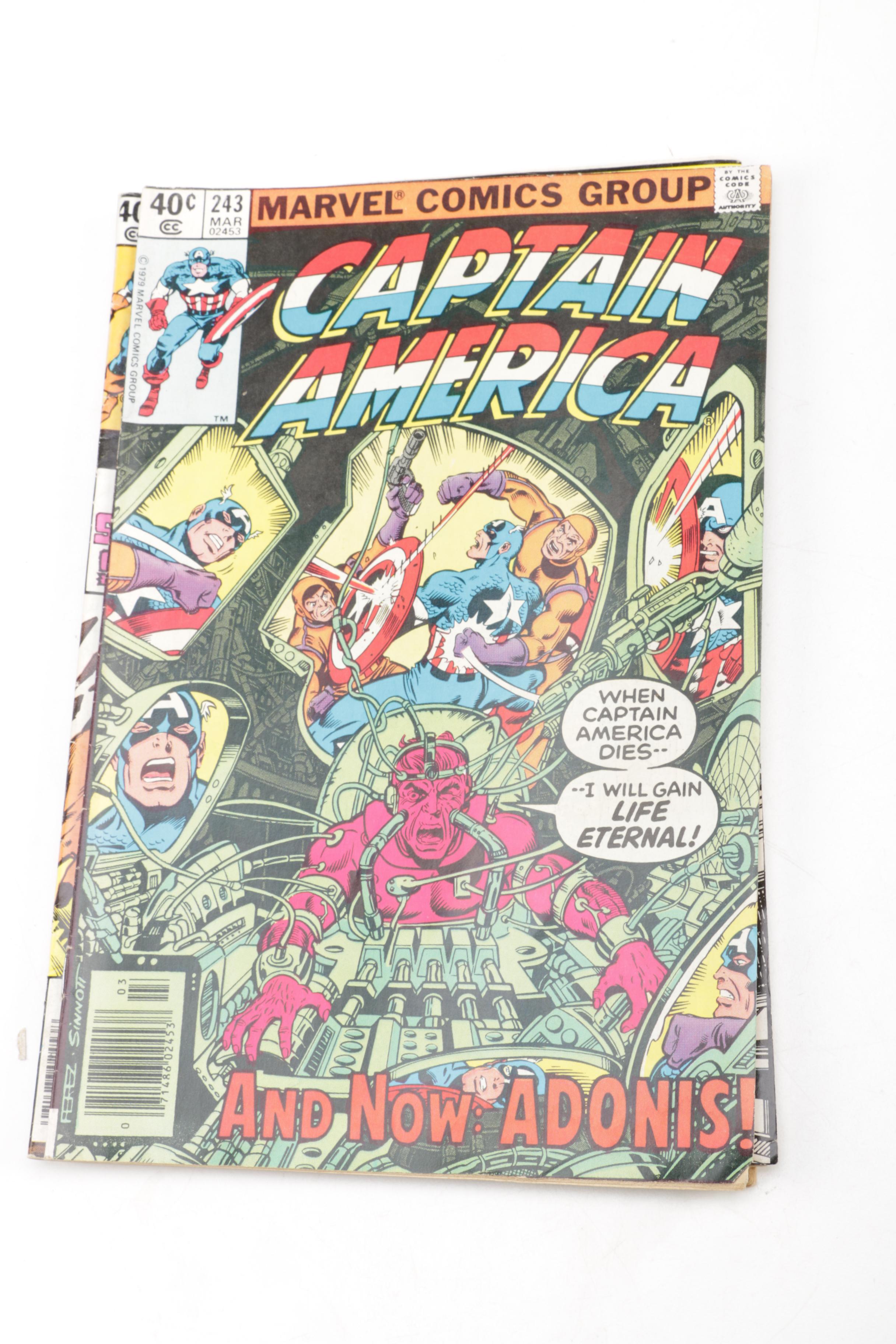 Collection of "Captain America" Comic Books