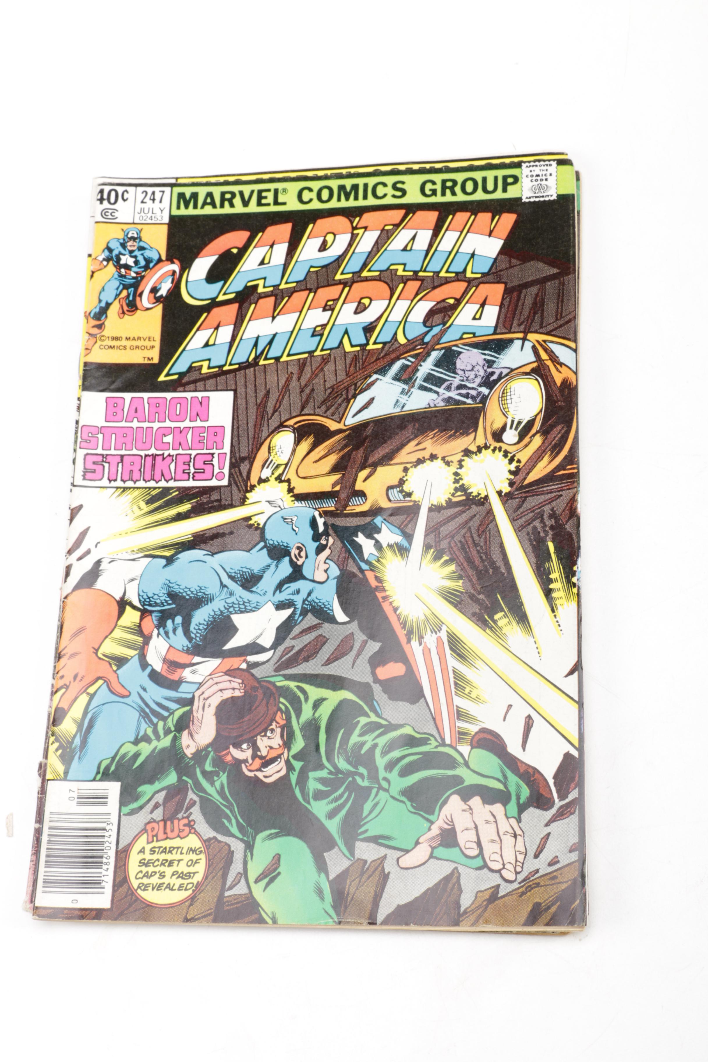 Collection of "Captain America" Comic Books