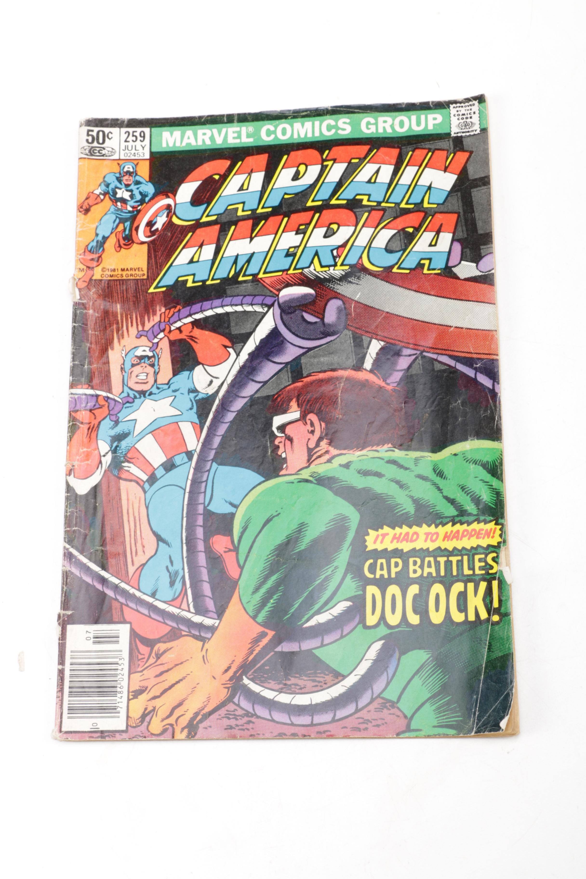 Collection of "Captain America" Comic Books