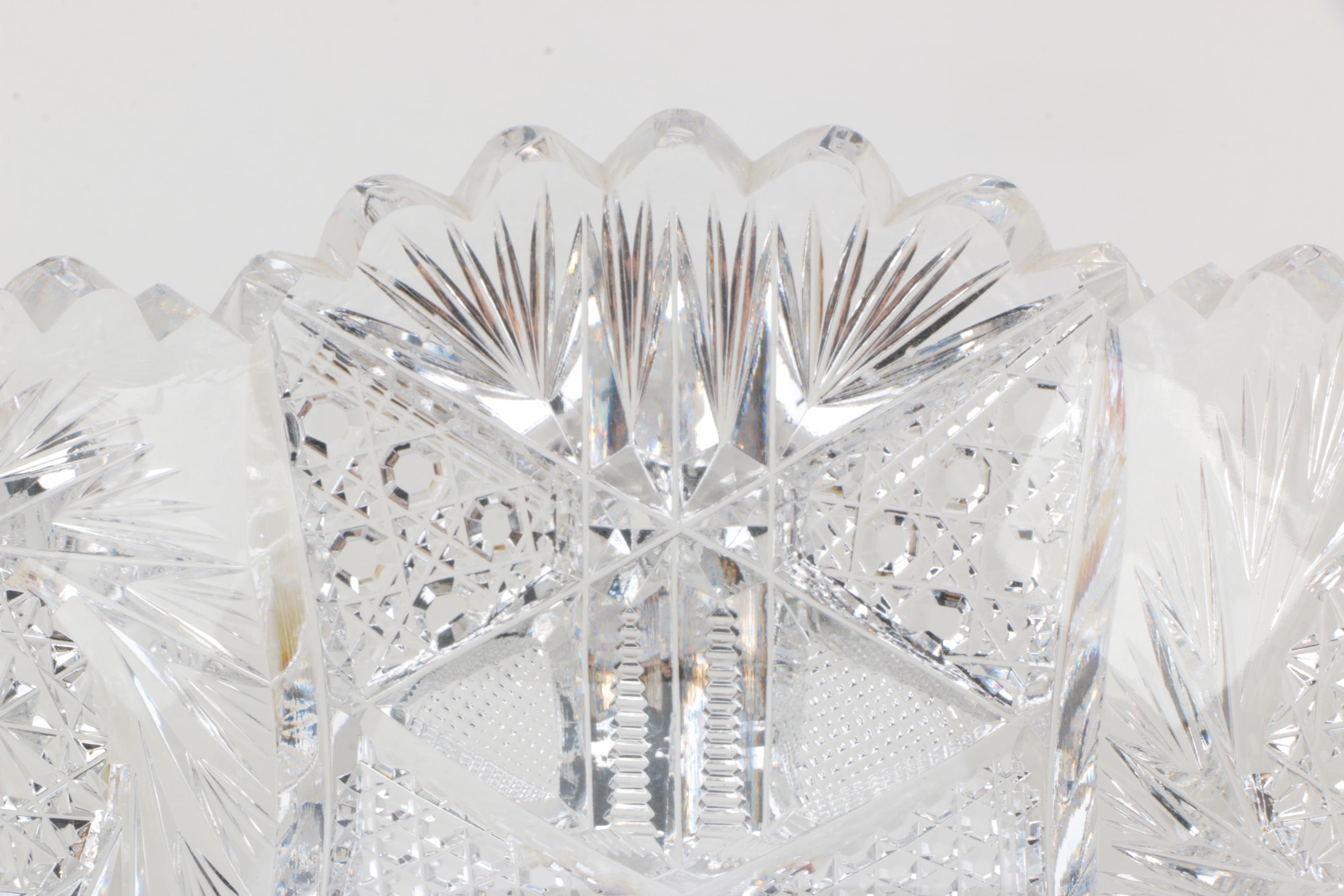 Crystal Candy Dishes and Goblet