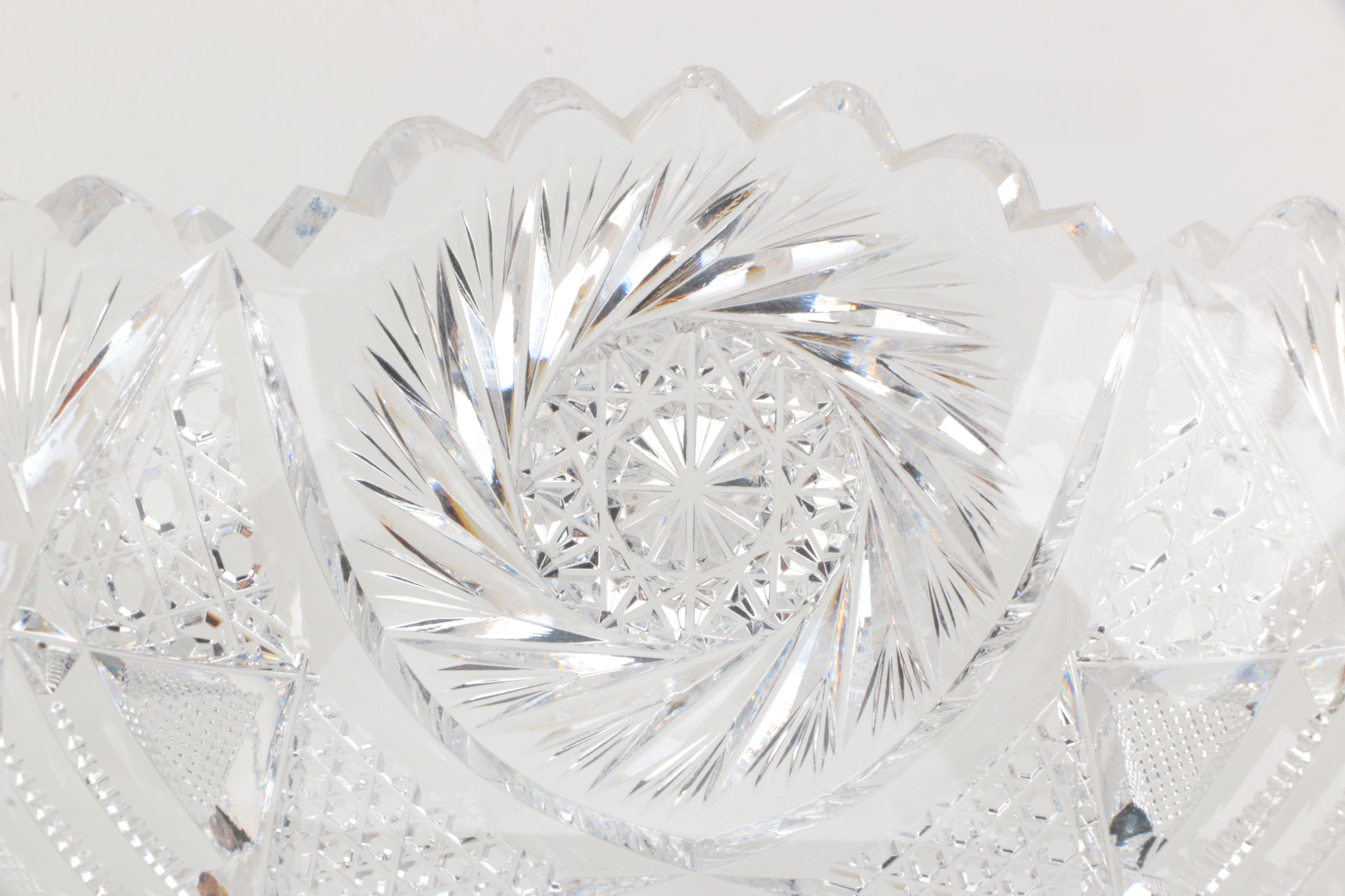 Crystal Candy Dishes and Goblet