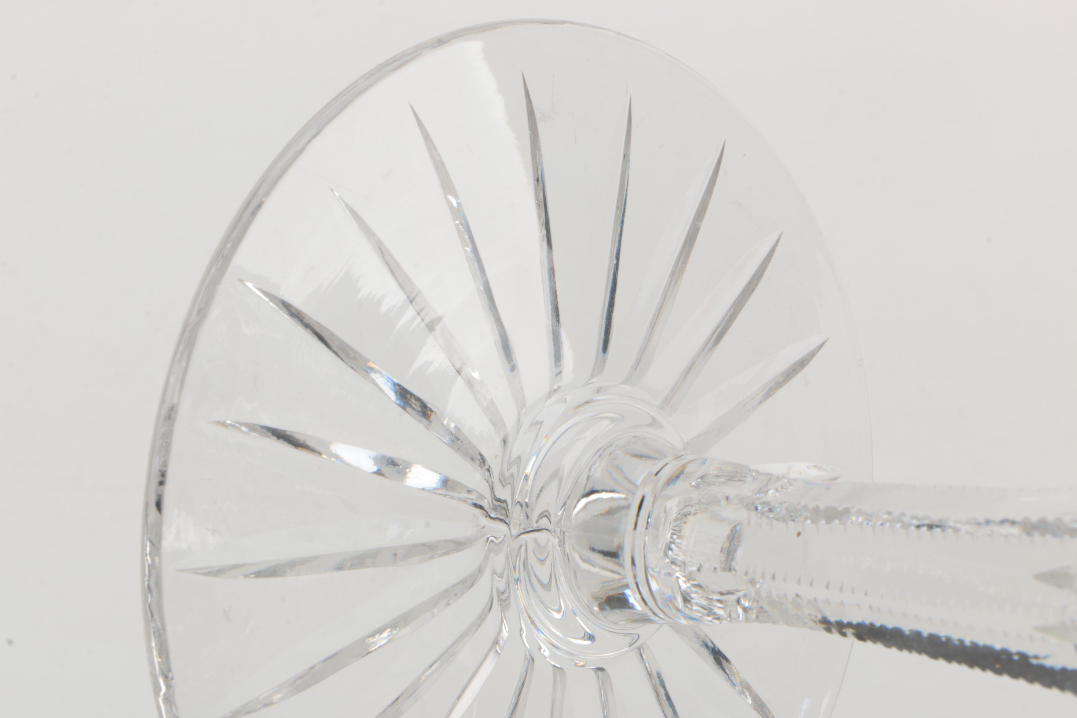 Crystal Candy Dishes and Goblet