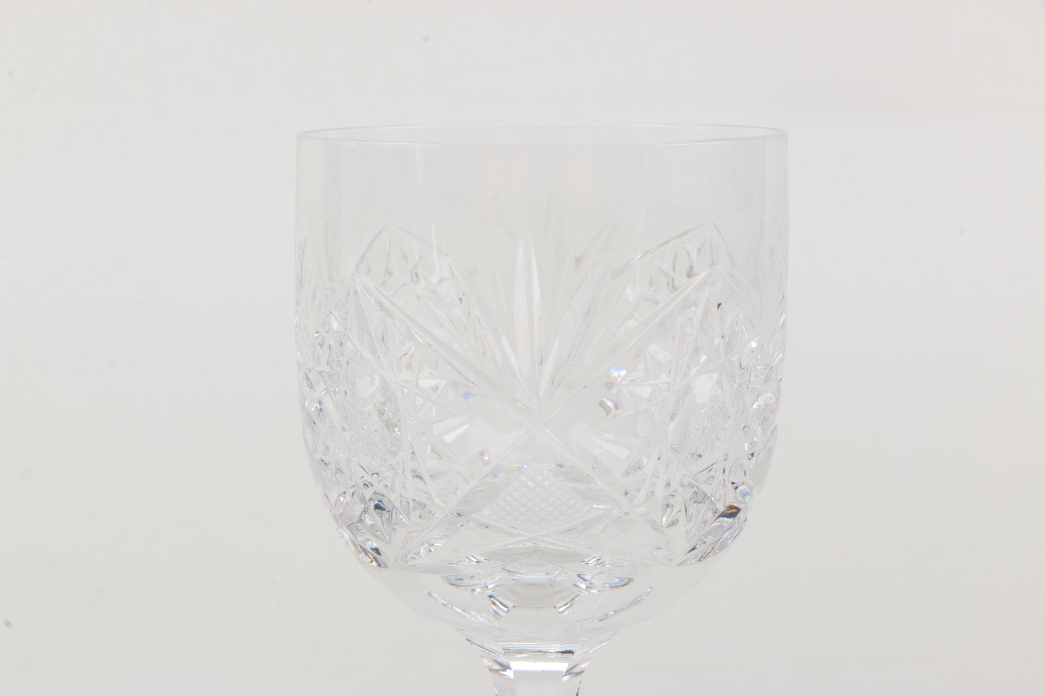 Crystal Candy Dishes and Goblet