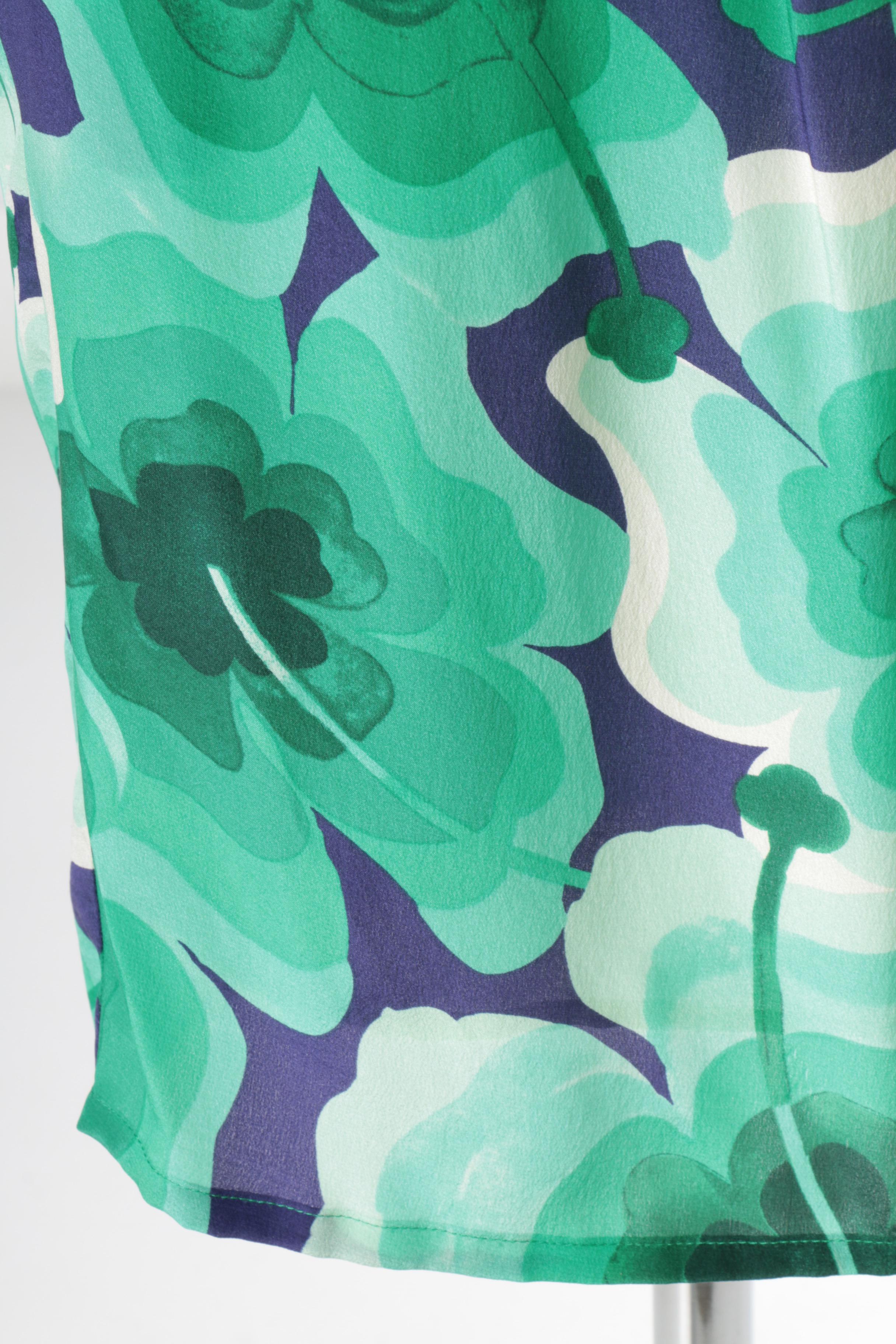 Love Moschino Asymmetrical Shoulder Silk Dress