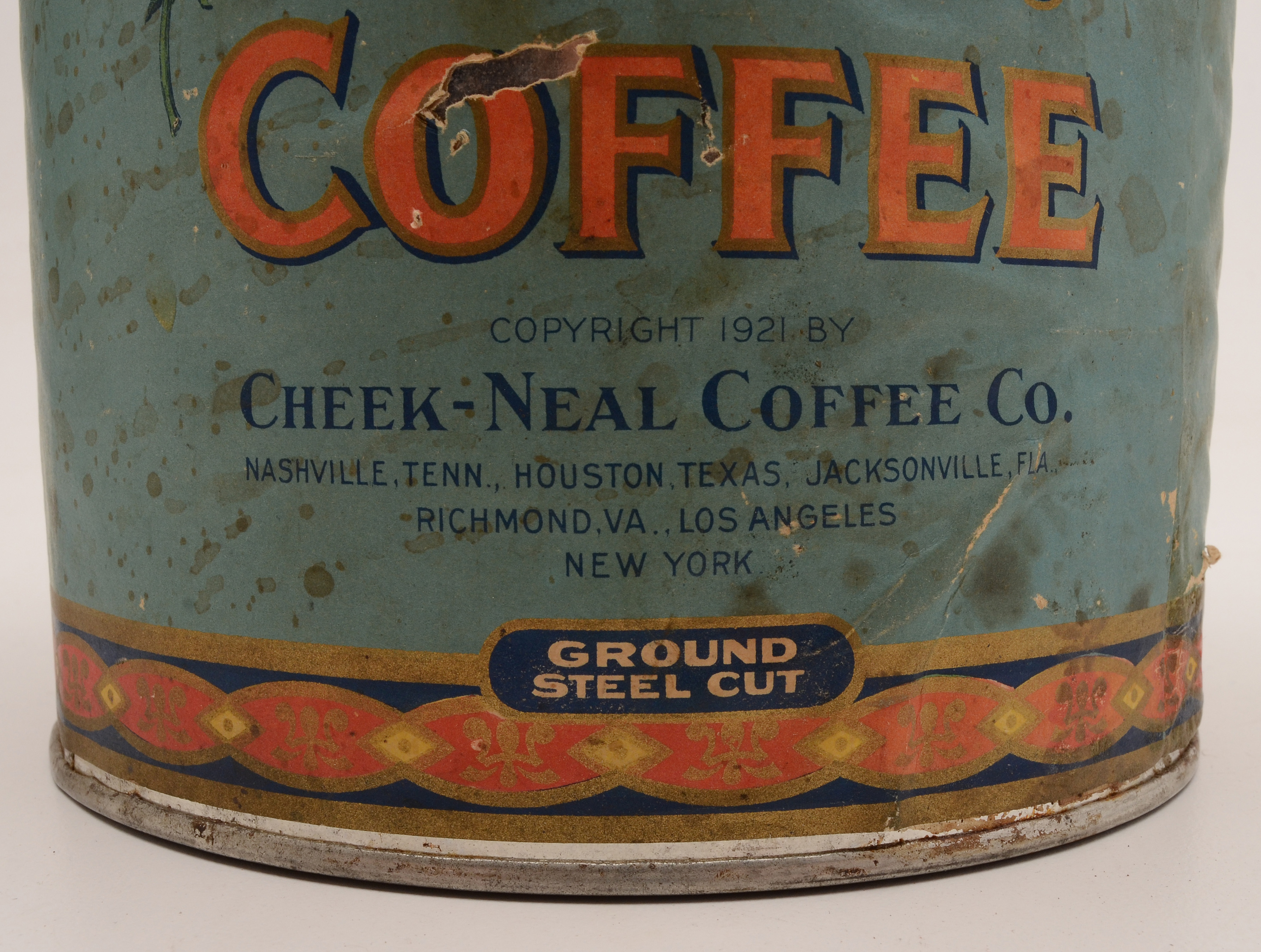 1921 Maxwell House Coffee Tin