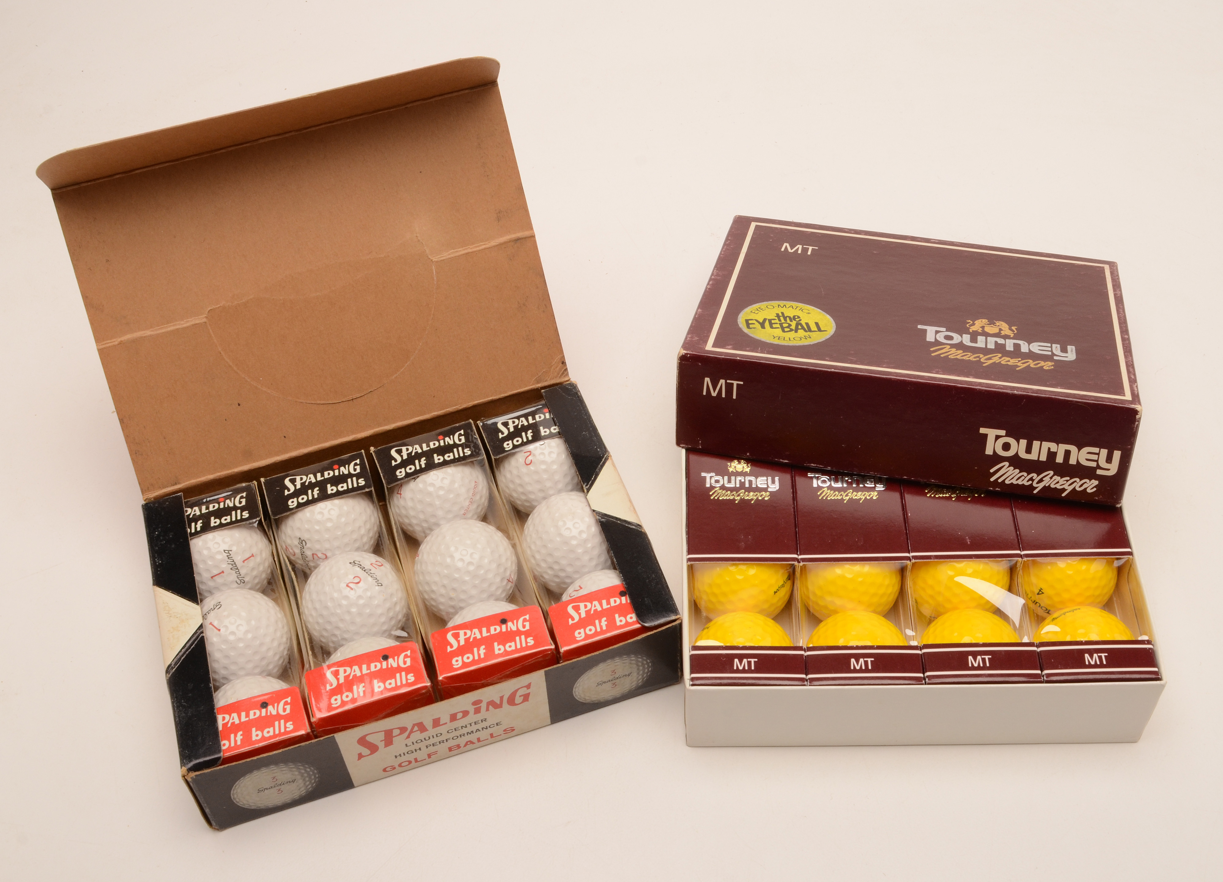 Vintage Unused In Packages Spalding, MacGregor, Sears Golf Balss