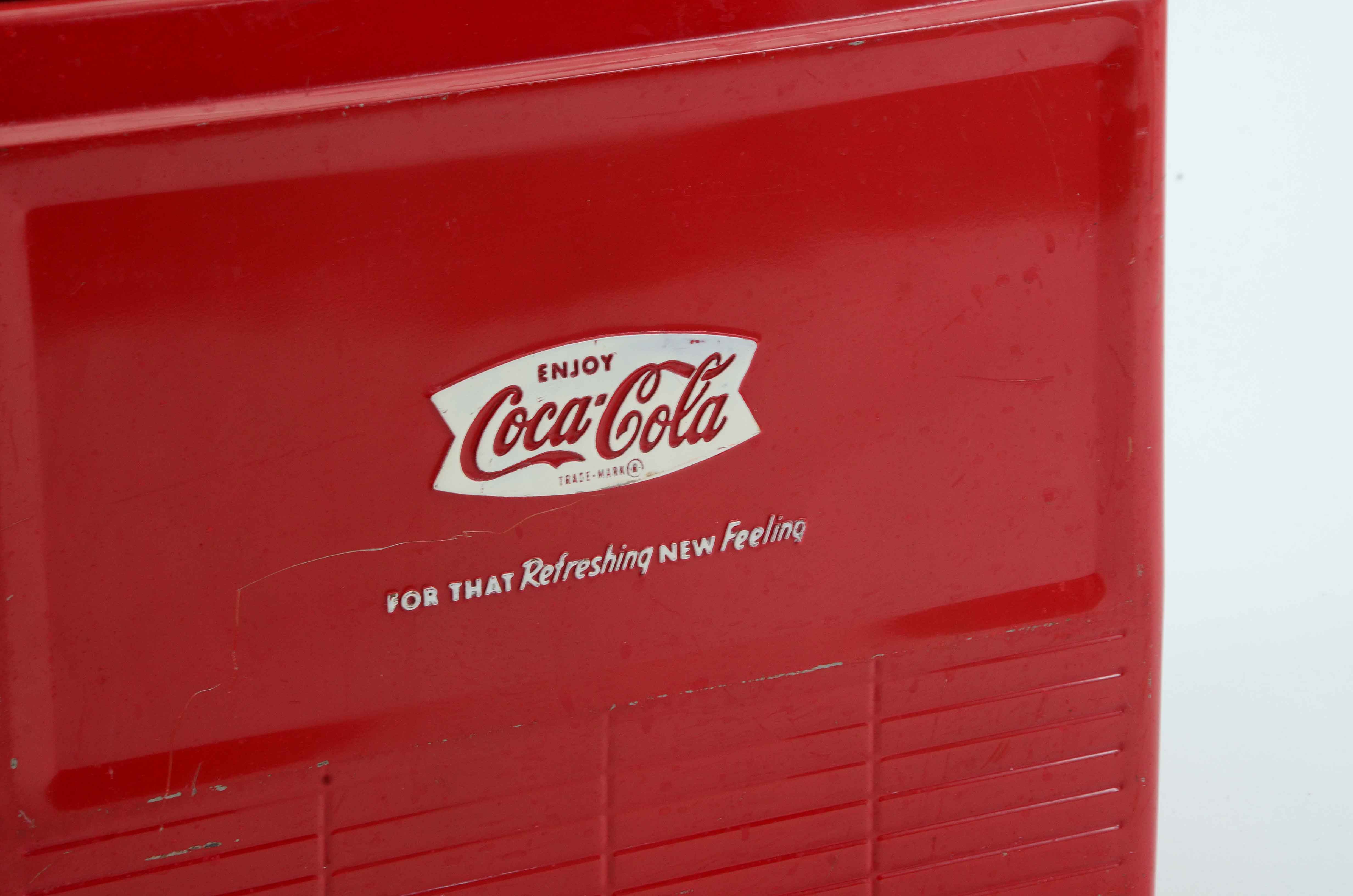 1950-1960s Coca-Cola Metal Carrying Cooler