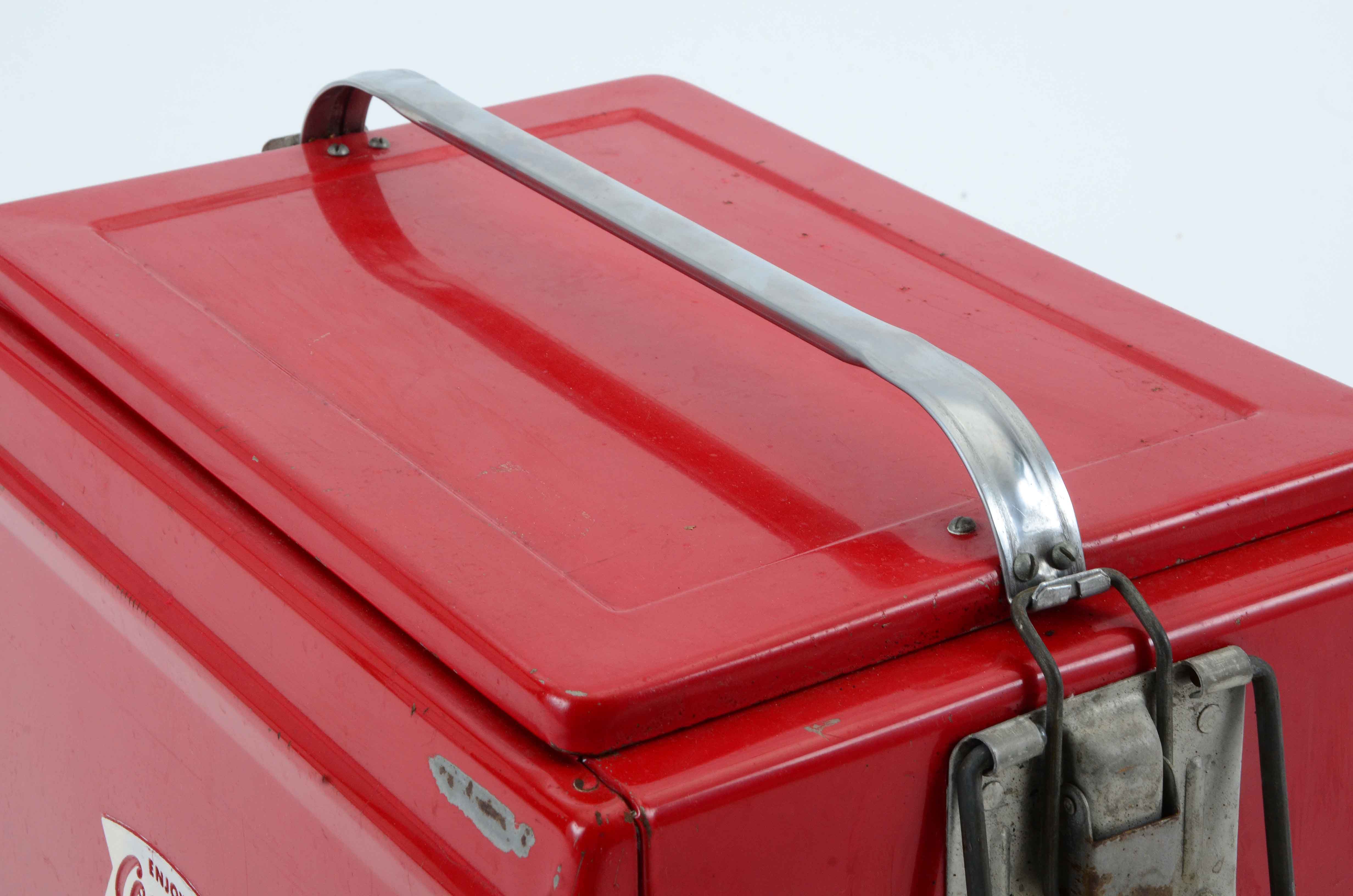 1950-1960s Coca-Cola Metal Carrying Cooler