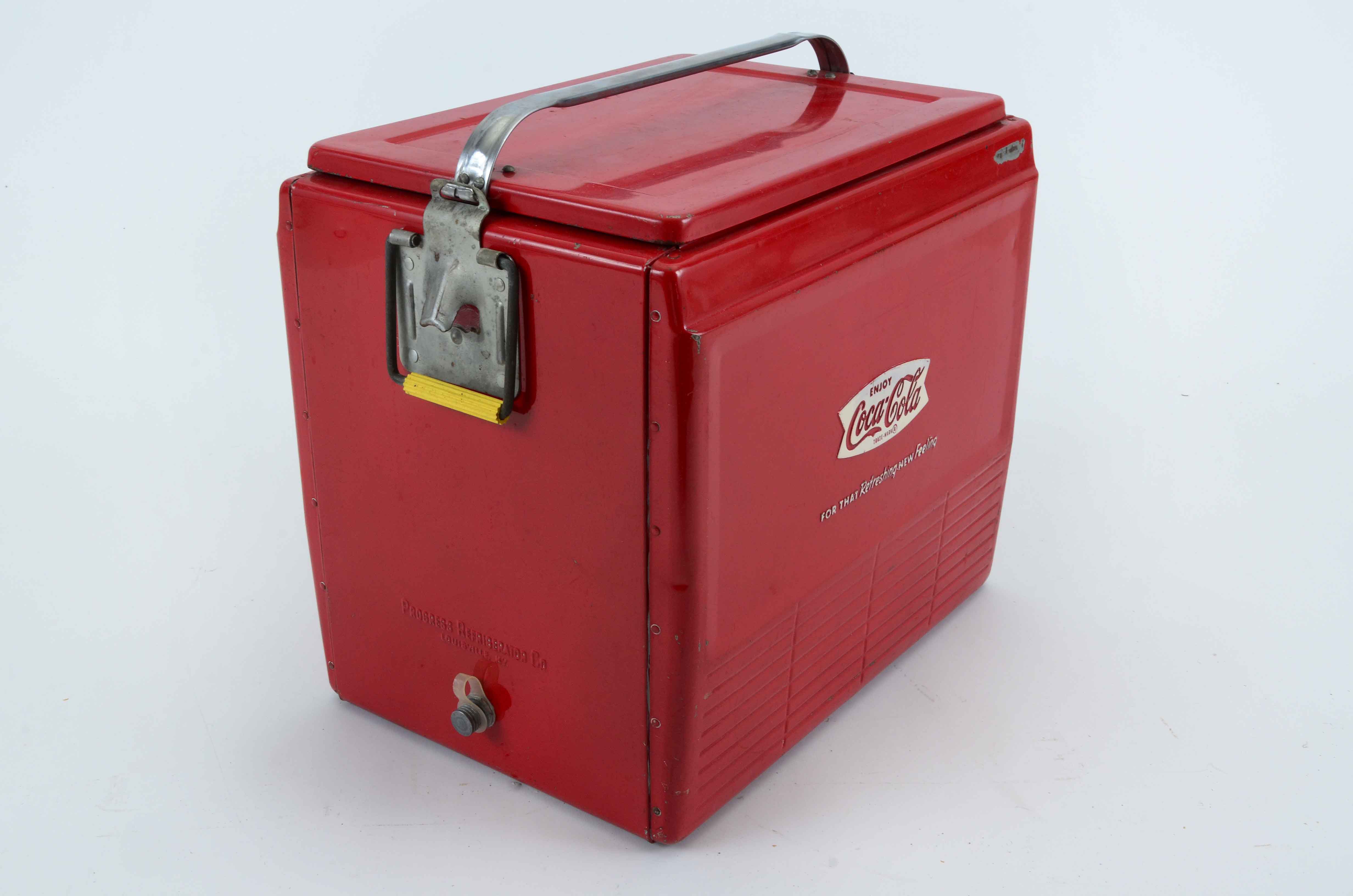 1950-1960s Coca-Cola Metal Carrying Cooler