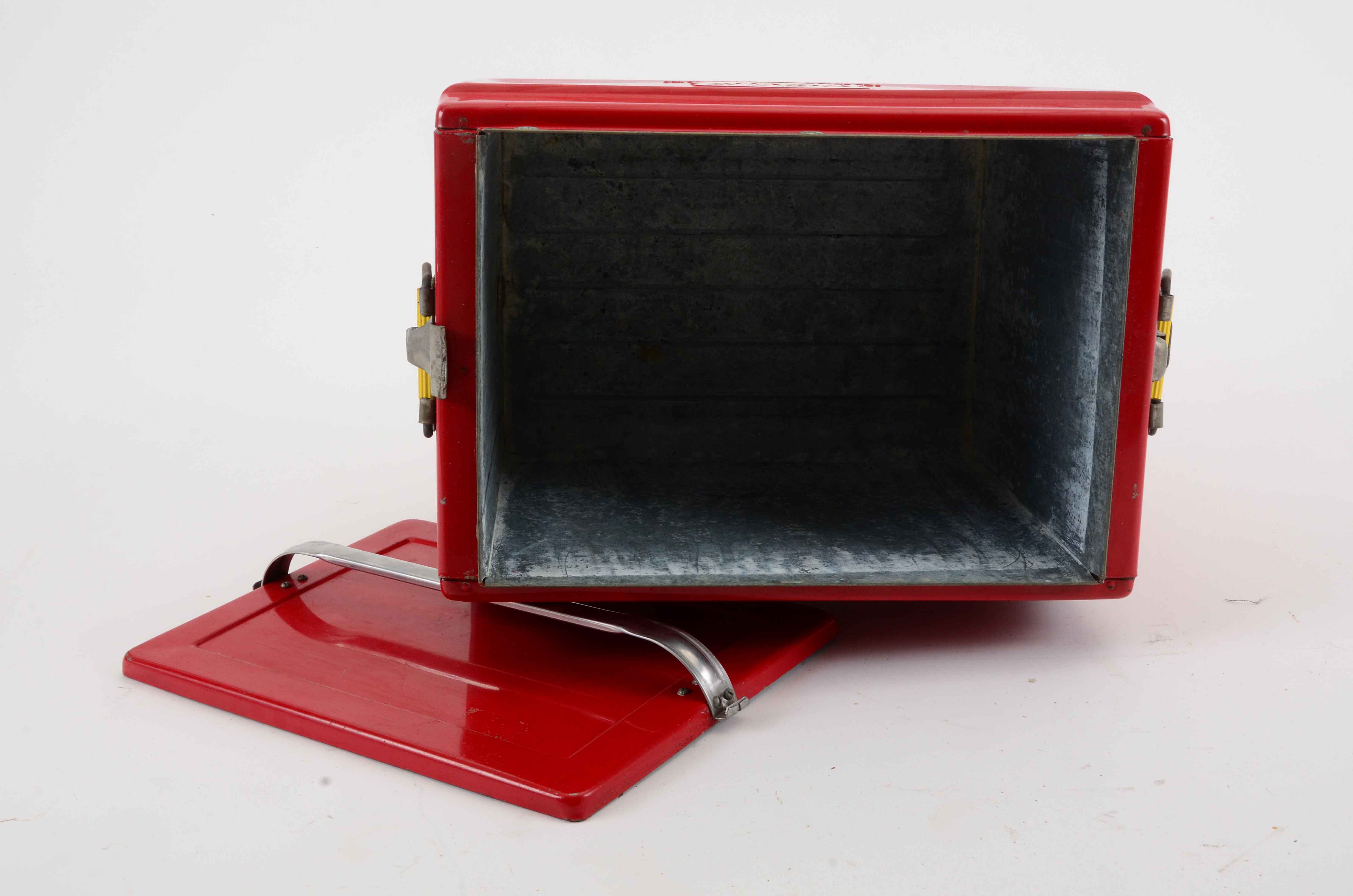 1950-1960s Coca-Cola Metal Carrying Cooler