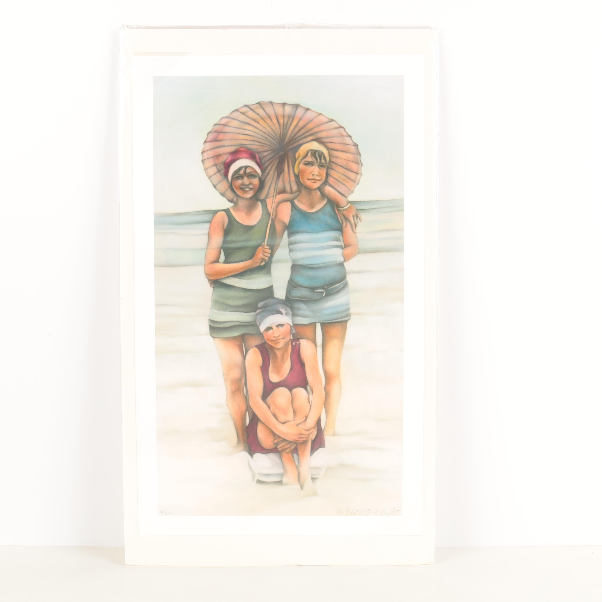 C.L. Cunningham Limited Edition Giclée "Nymphs and Whiskey"