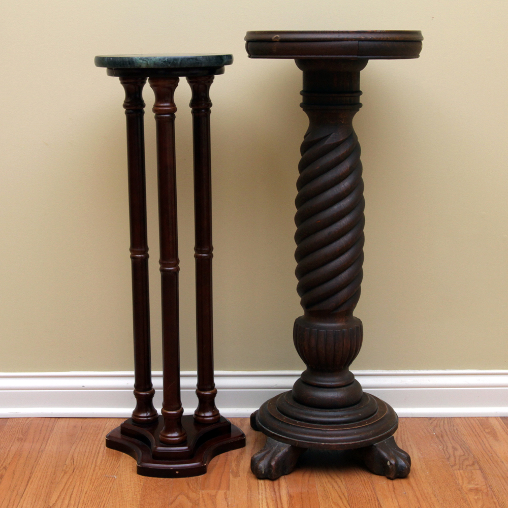 Decorative Wood Carved Plant Stands