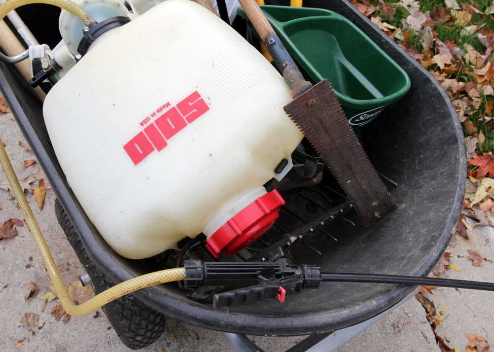 Yard Tool Assortment and Majik Wheelbarrow