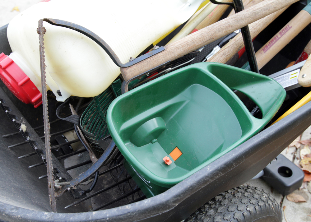 Yard Tool Assortment and Majik Wheelbarrow