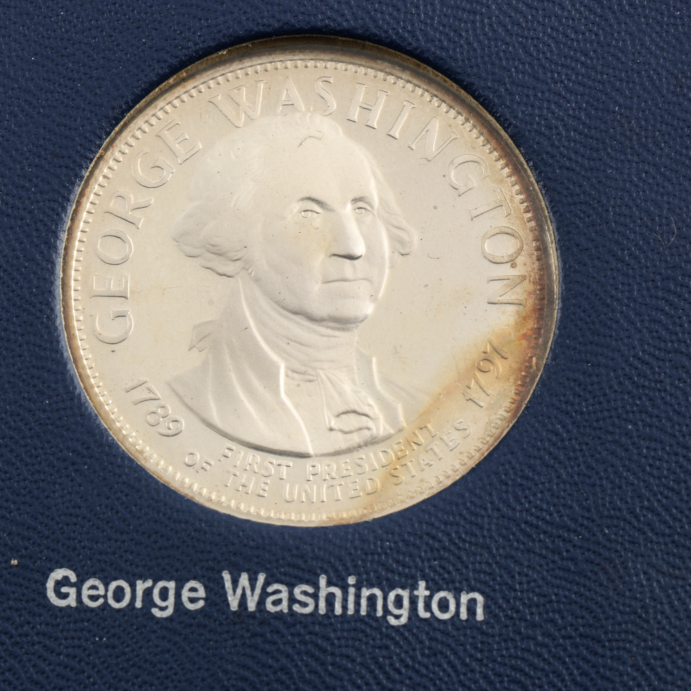 Franklin Mint Treasury of Sterling Silver Presidential Commemorative Medal