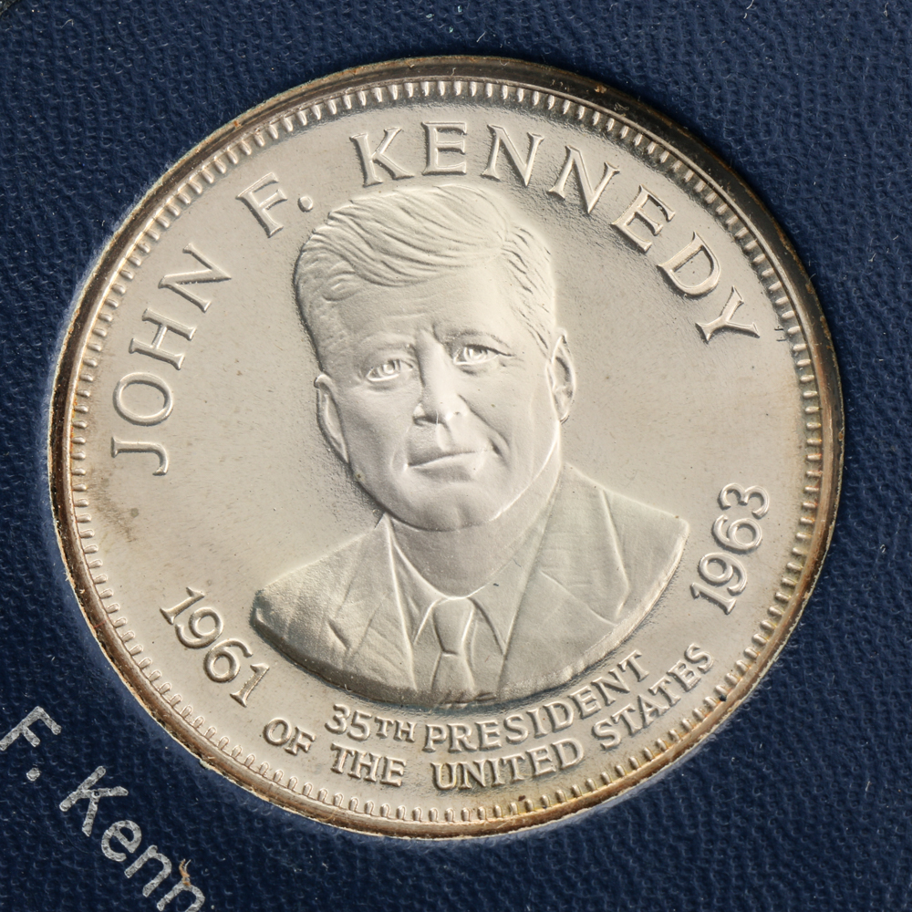 Franklin Mint Treasury of Sterling Silver Presidential Commemorative Medal