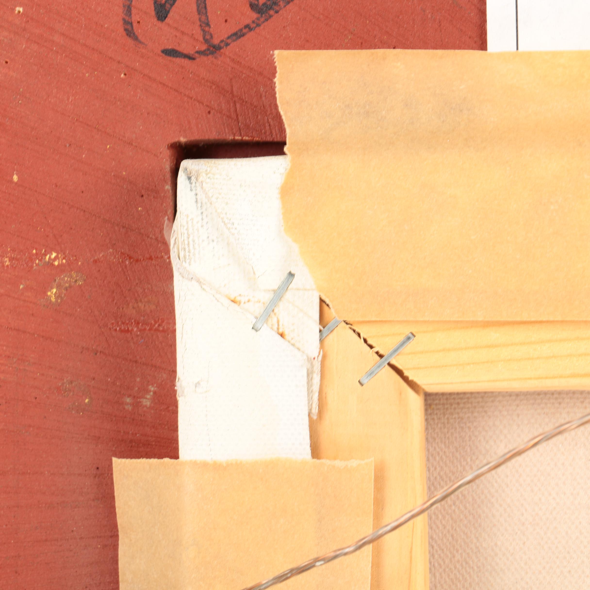 A. Hampton Oil Painting on Canvas of a Floral Still Life