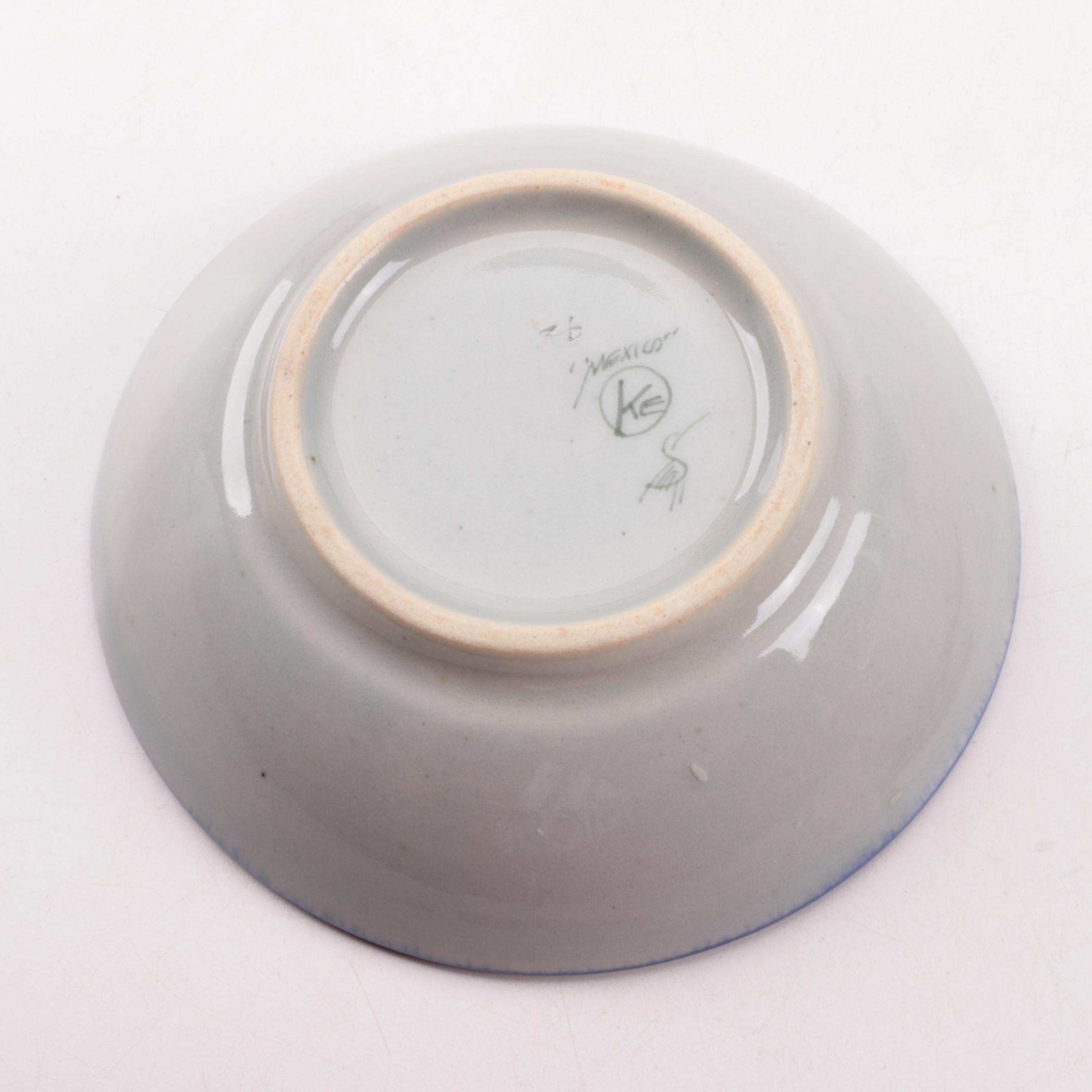 Mexican Hand Painted Ceramic Bowls