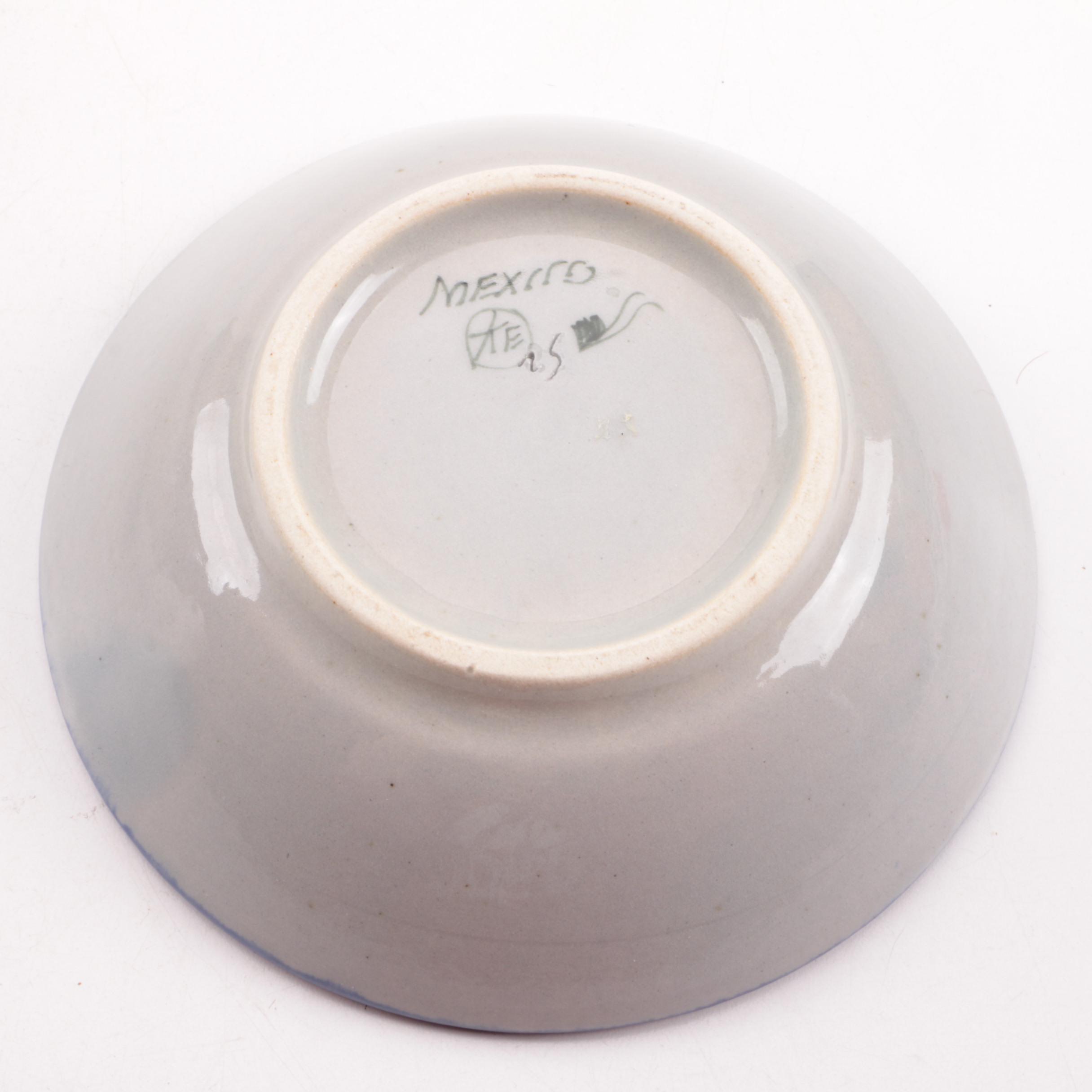 Mexican Hand Painted Ceramic Bowls