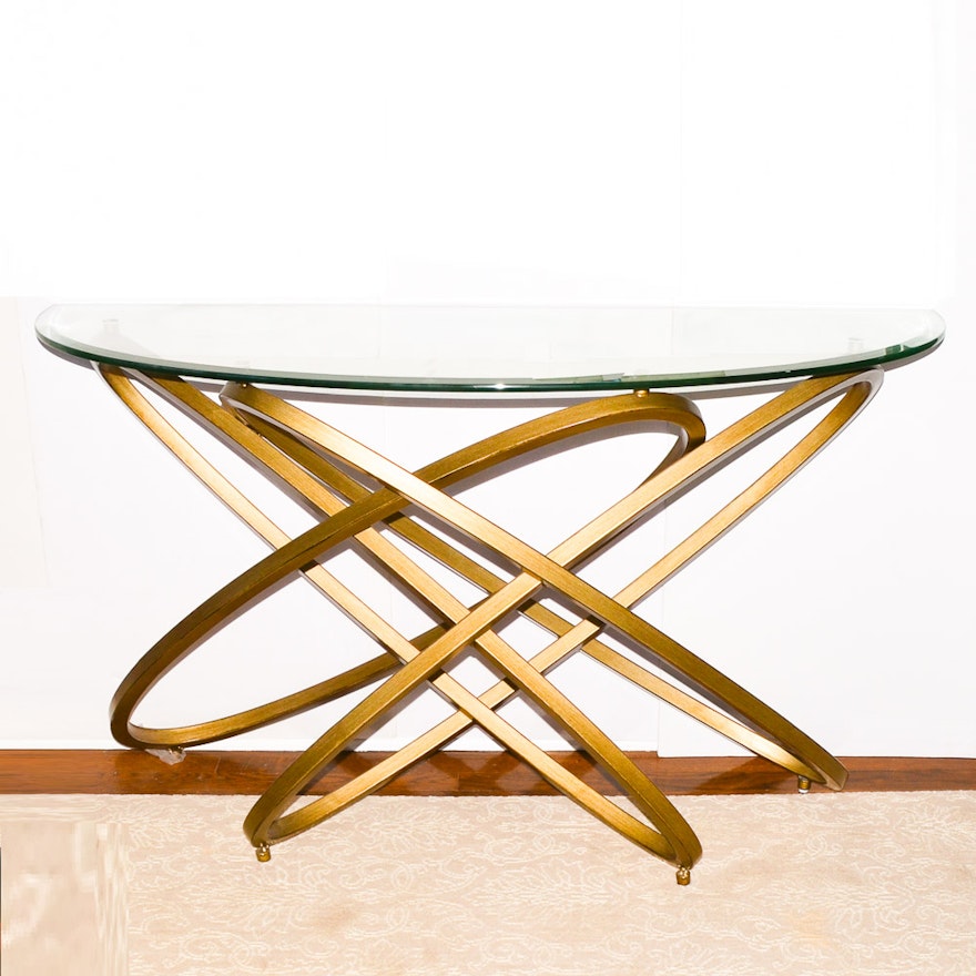 Modern Style Demilune Table