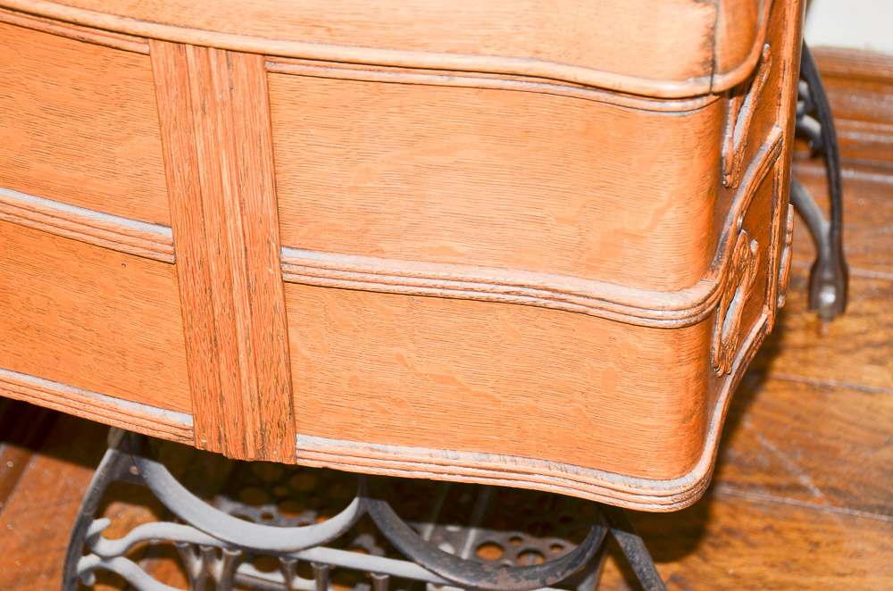 Antique White USA Rotary Sewing Machine