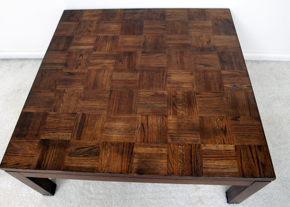 Parquet Top Cocktail Table