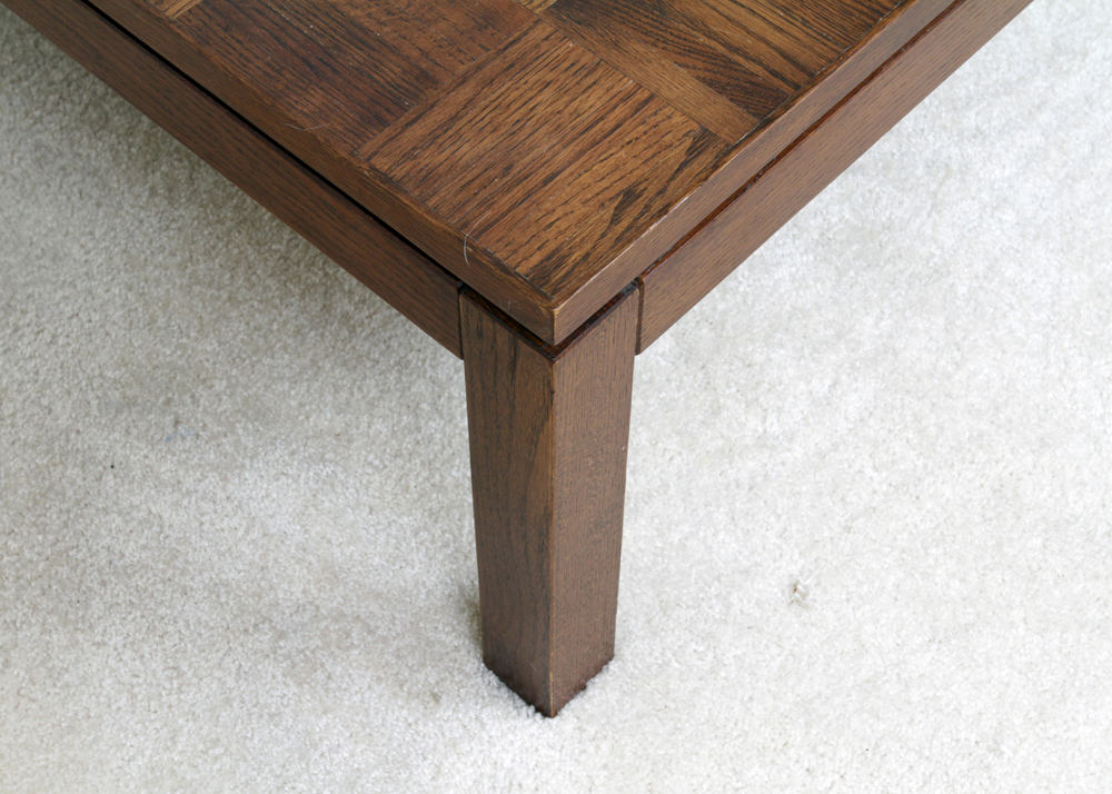 Parquet Top Cocktail Table