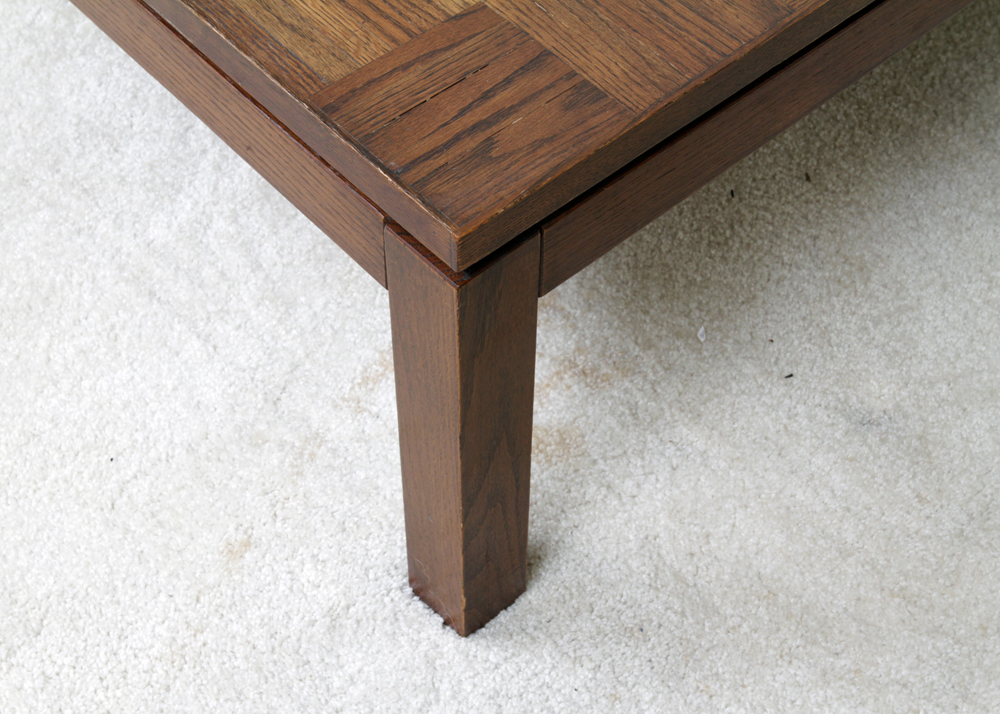 Parquet Top Cocktail Table