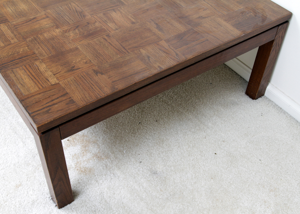 Parquet Top Cocktail Table