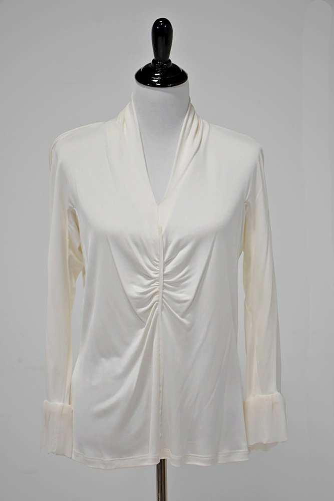 Women's Indigo Blue Ribbed Chenille Suit and Silk Blouse Ensemble by "Zenobia"