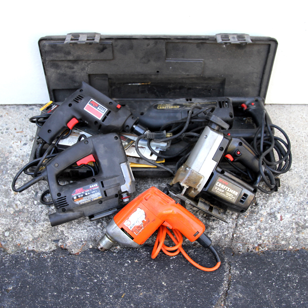 Assortment of Power Hand Tools
