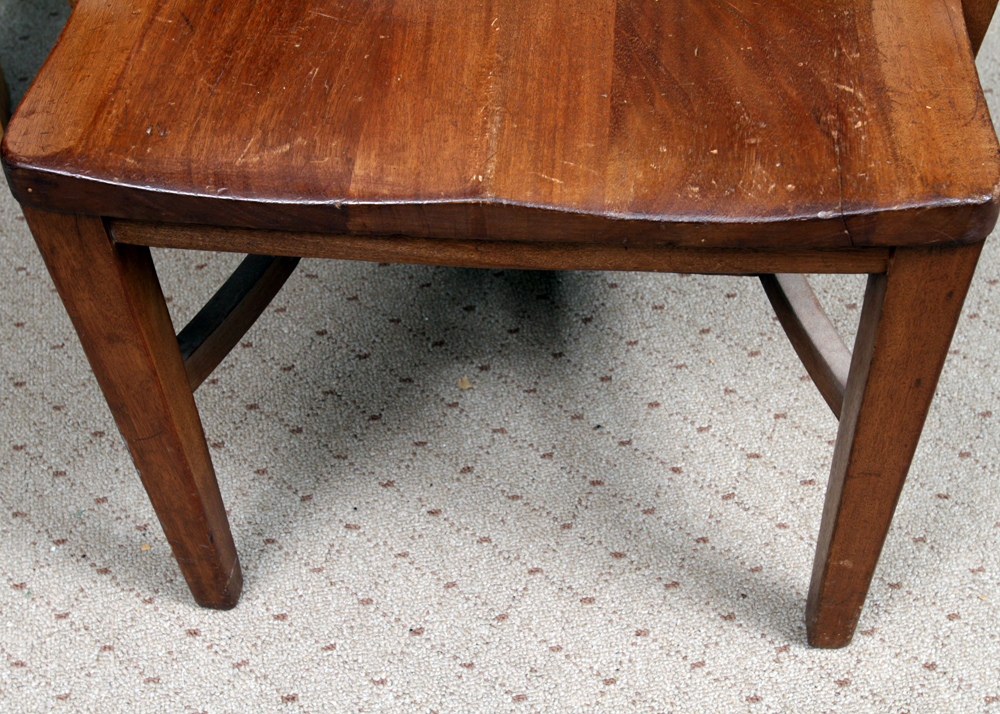 Laminate Top Oak Library Desk and Business Furniture Co. Chair