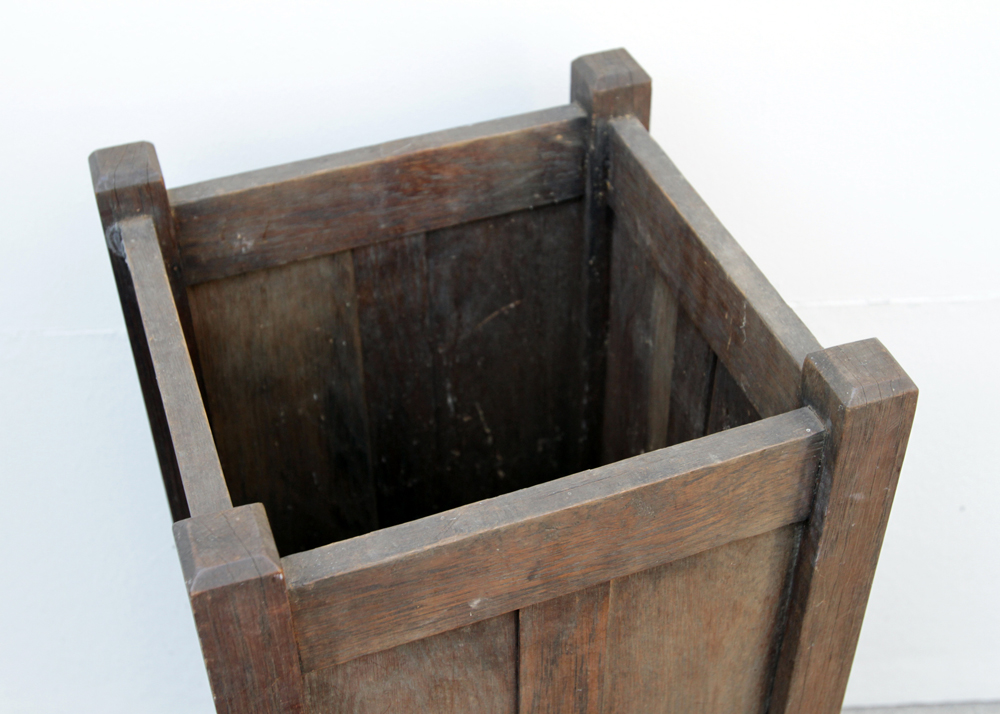 Arts-and-Crafts Oak Umbrella Stand