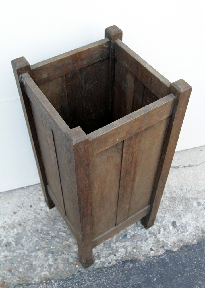 Arts-and-Crafts Oak Umbrella Stand