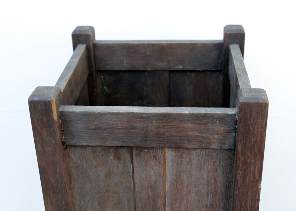 Arts-and-Crafts Oak Umbrella Stand