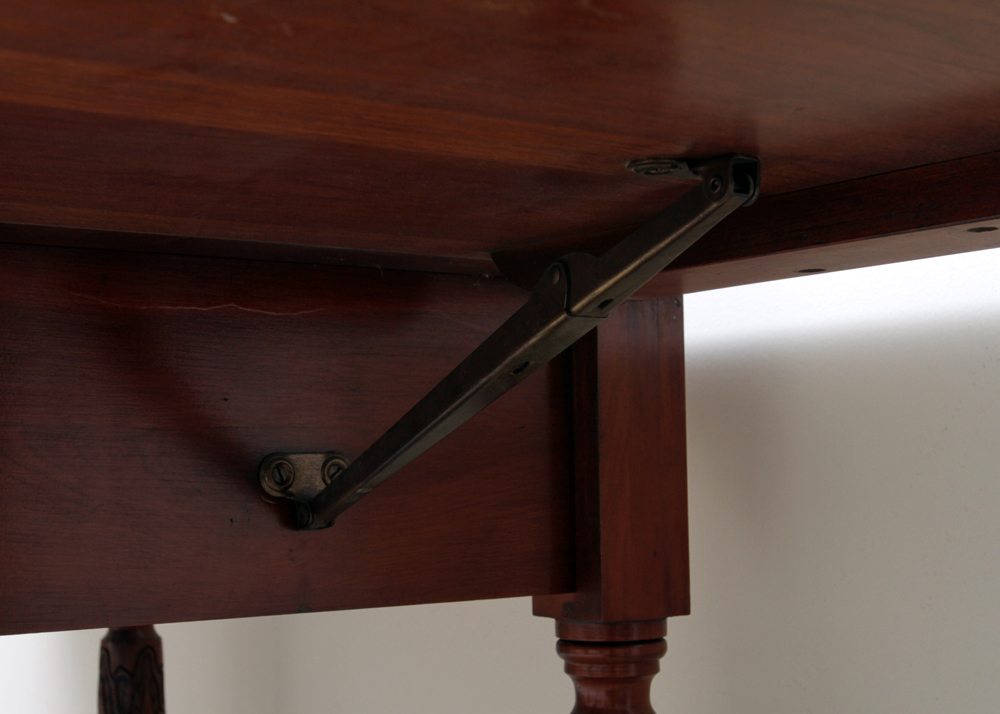 Vintage Sheraton Style Cherry Drop-Leaf Dining Table