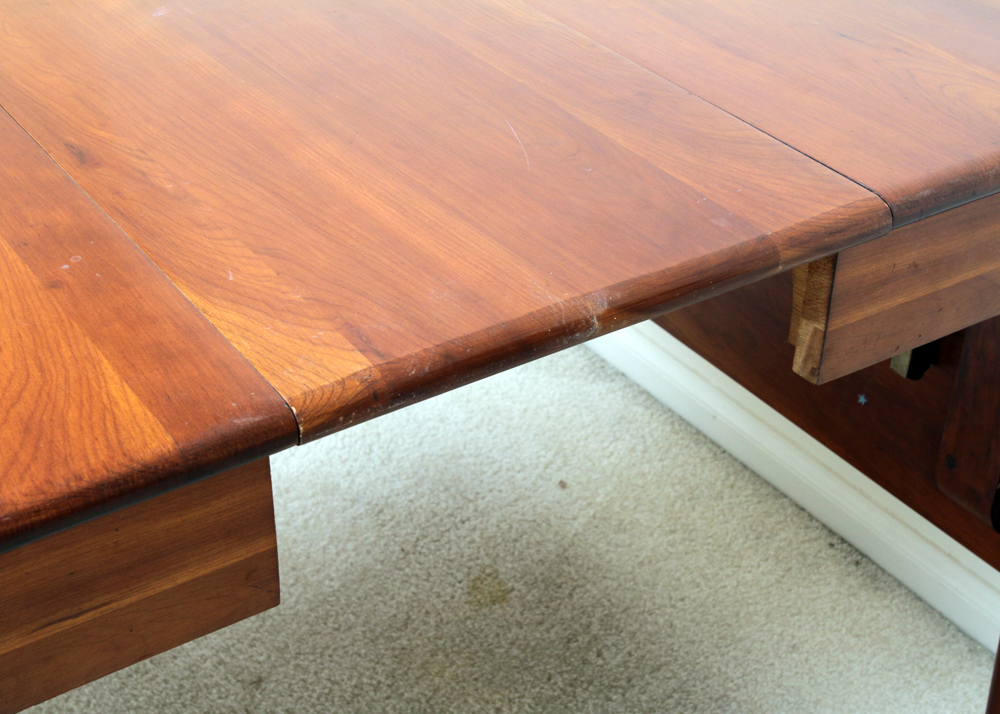 Vintage Sheraton Style Cherry Drop-Leaf Dining Table
