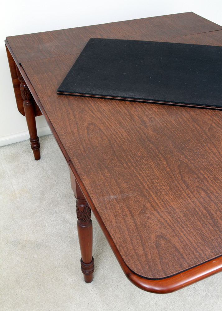 Vintage Sheraton Style Cherry Drop-Leaf Dining Table