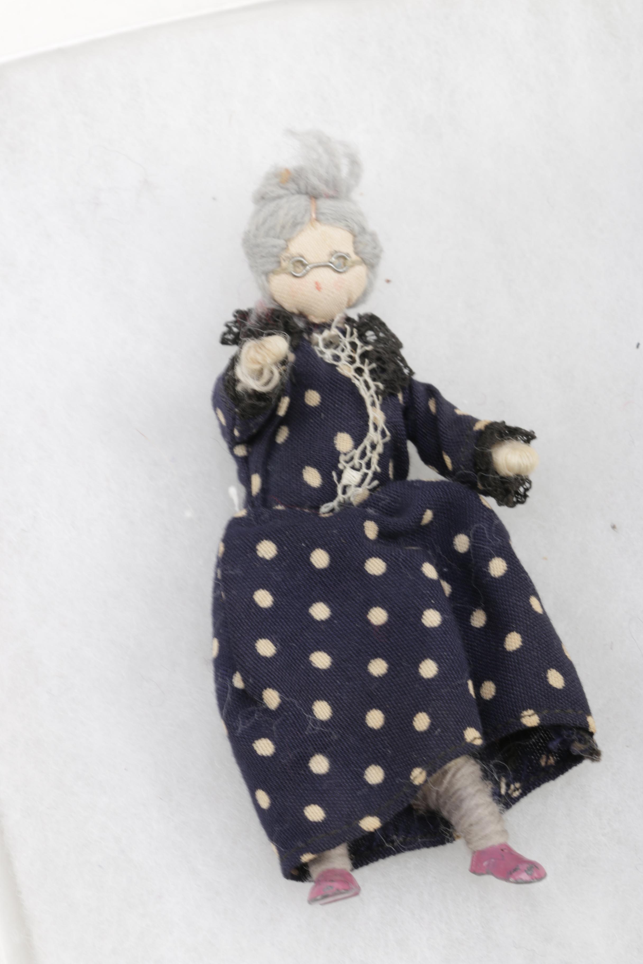 Circa 1930s Hand-Felted "Grecon"  Bendable Wire Dolls