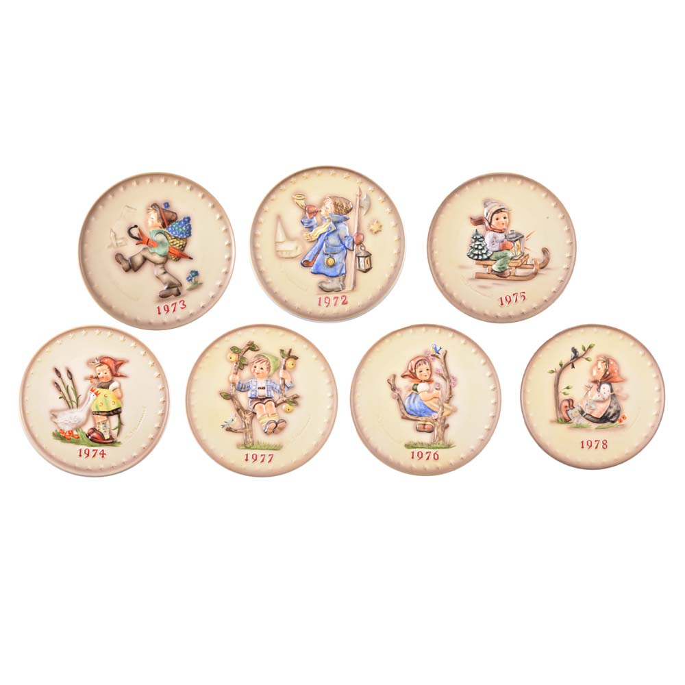 Circa 1970 Goebel Annual M.J. Hummel Porcelain Plates