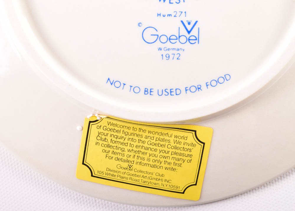 Circa 1970 Goebel Annual M.J. Hummel Porcelain Plates