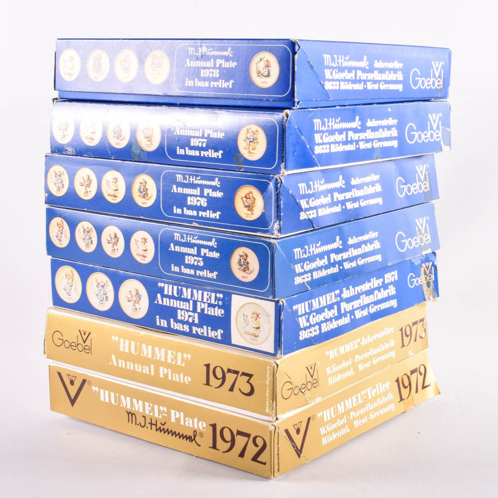 Circa 1970 Goebel Annual M.J. Hummel Porcelain Plates