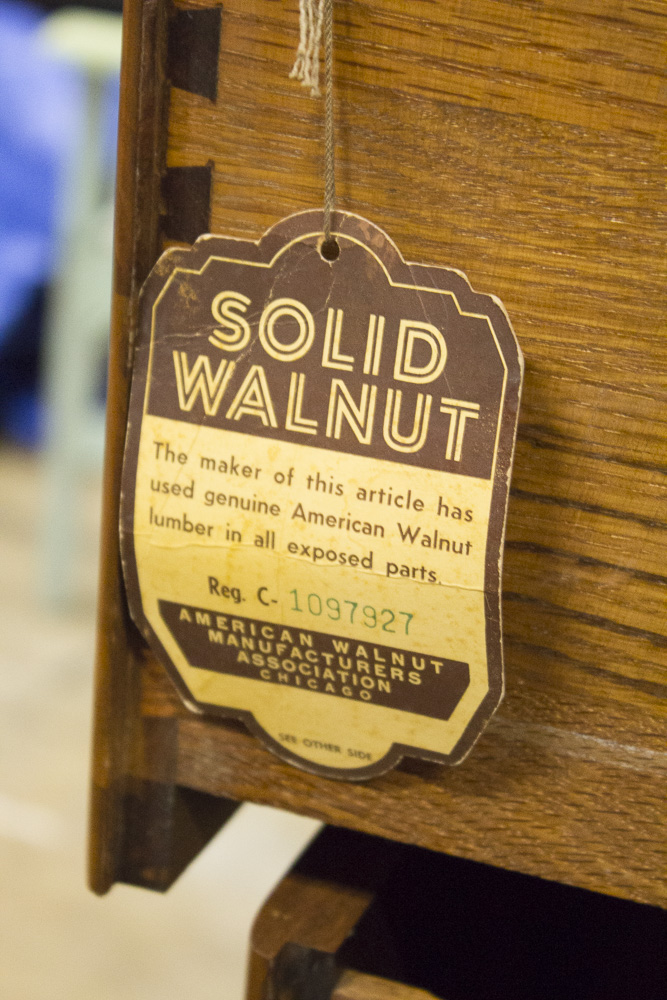 Mid Century Modern Walnut Chest of Drawers from Bissman