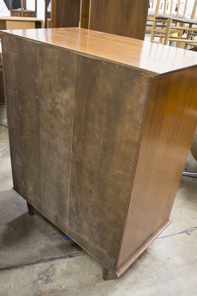 Mid Century Modern Walnut Chest of Drawers from Bissman