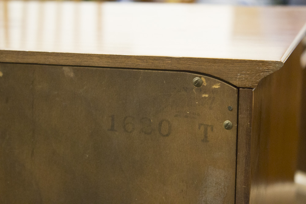 Mid Century Modern Walnut Chest of Drawers from Bissman